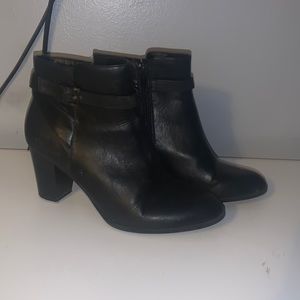 Laura Ashley black booties
